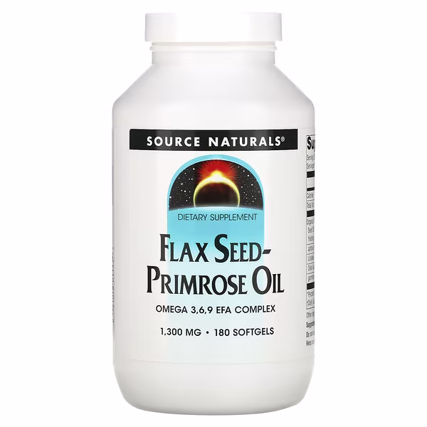 Source Naturals, Flax Seed-Primrose Oil, 180 Softgels