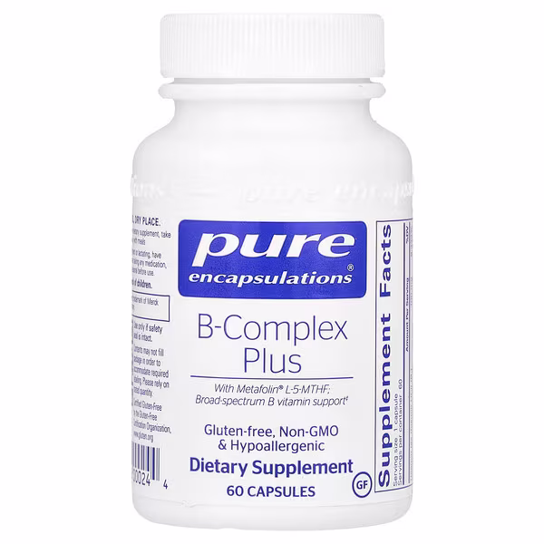 Pure Encapsulations, B-Complex Plus, 60 Capsules
