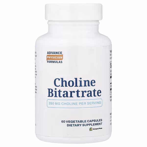 Advance Physician Formulas, Choline Bitartrate, 260 mg, 60 Vegetable Capsules