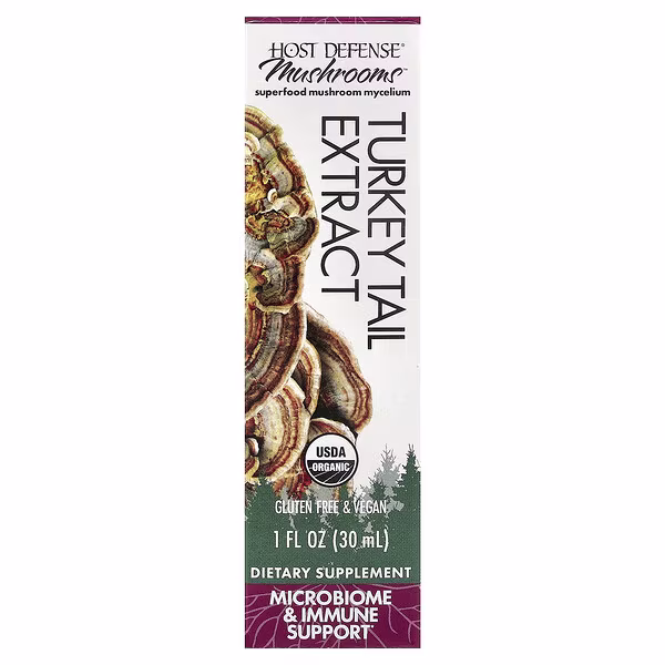 Host Defense, Mushrooms™, Turkey Tail Extract, 1 fl oz (30 ml)