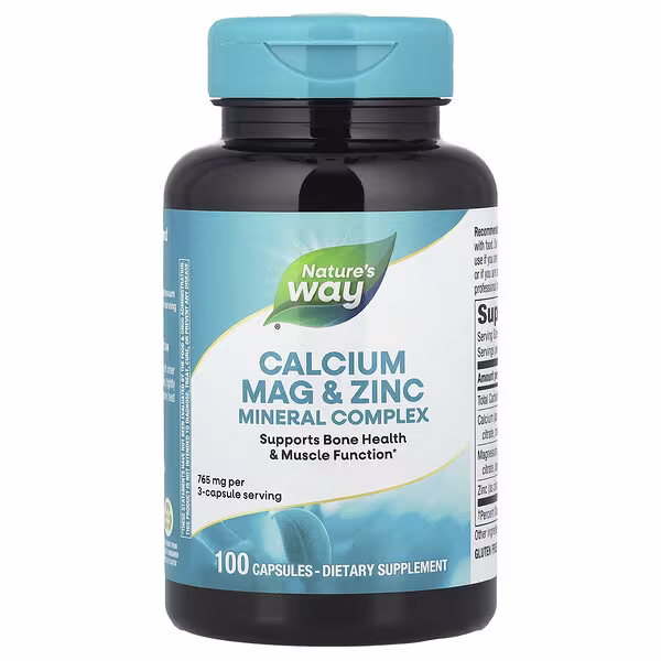 Nature's Way, Calcium Mag & Zinc Mineral Complex, 100 Capsules