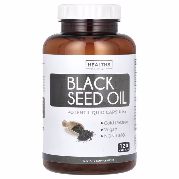 Healths Harmony, Black Seed Oil, 120 Capsules (500 mg per Capsule)