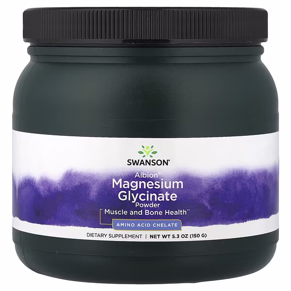 Swanson, Albion®, Magnesium Glycinate Powder, 5.3 oz (150 g)