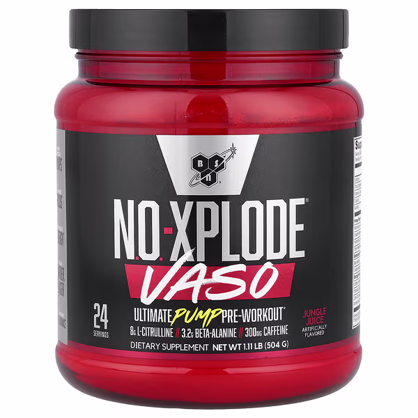 BSN, No-Xplode® VASO, Ultimate Pump Pre-Workout, Jungle Juice, 1.11 lb (504 g)