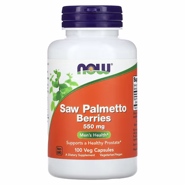 NOW Foods, Saw Palmetto Berries, Men's Health, 550 mg, 100 Veg Capsules