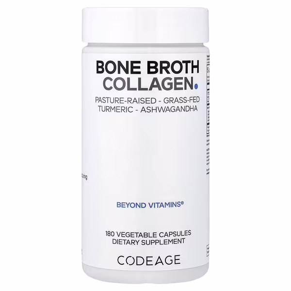 Codeage, Bone Broth Collagen, 180 Vegetable Capsules