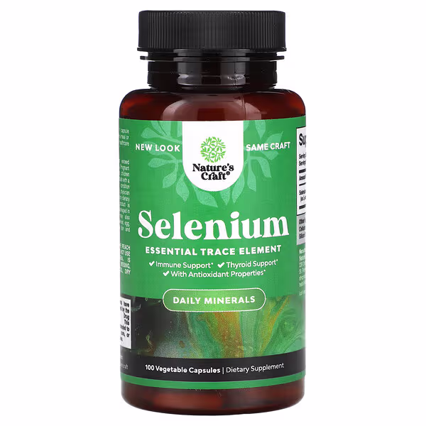 Nature's Craft, Selenium, 200 mcg, 100 Vegetable Capsules