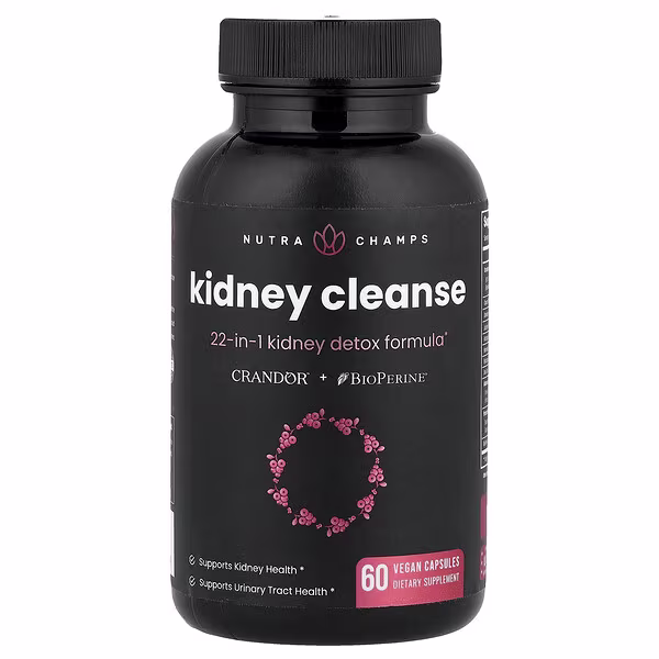 NutraChamps, Kidney Cleanse, 60 Vegan Capsules