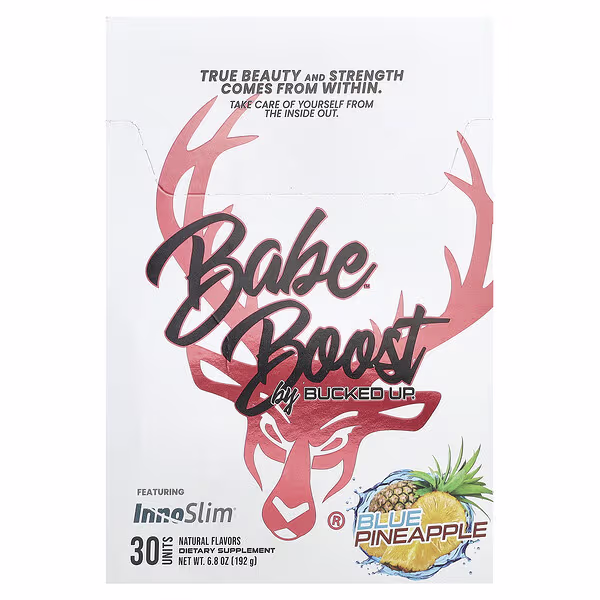 Bucked Up, Babe, Boost, Blue Pineapple, 30 Packets, 0.2 oz (6.4 g) Each