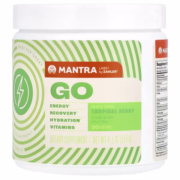 Zahler, Mantra Labs, Go, Tropical Berry, 4.1 oz (117 g)