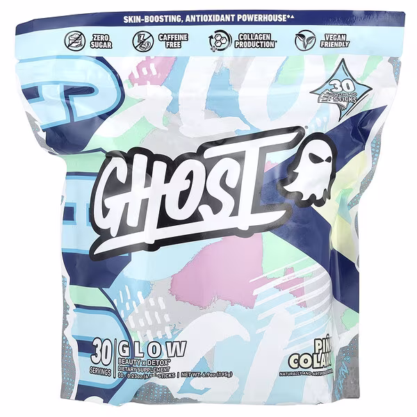 Ghost, Glow, Pina Colada, 30 Sticks, 0.23 oz (6.5 g) Each