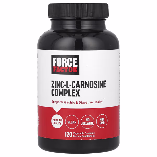 Force Factor, Zinc-L-Carnosine Complex, 120 Vegetable Capsules