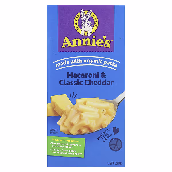 Annie's Homegrown, Macaroni & Classic Cheddar, 6 oz (170 g)