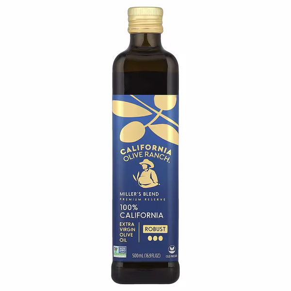 California Olive Ranch, 100% California, Extra Virgin Olive Oil, Miller's Blend, 16.9 fl oz (500 ml)