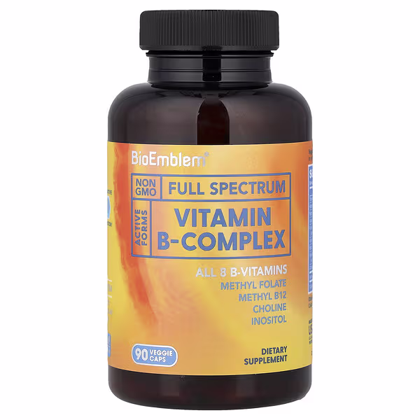 BioEmblem, Vitamin B-Complex, 90 Veggie Caps