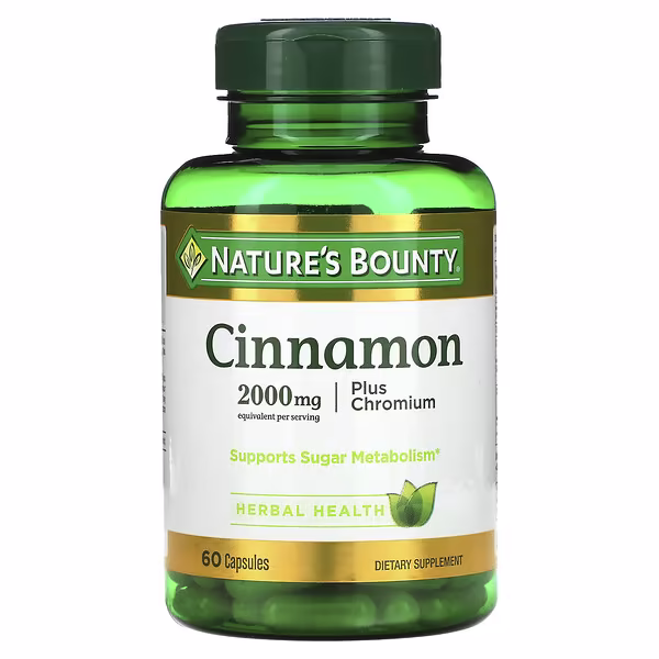 Nature's Bounty, Cinnamon Plus Chromium, 60 Capsules