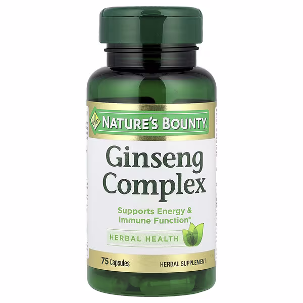 Nature's Bounty, Ginseng Complex, 75 Capsules