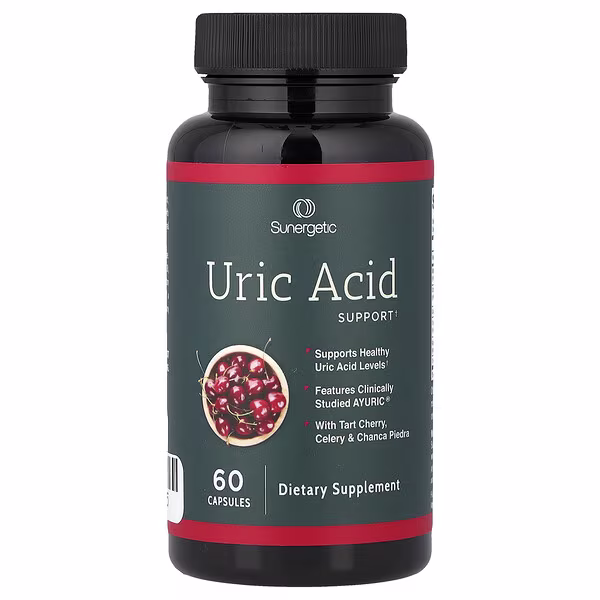 Sunergetic, Uric Acid, 60 Capsules