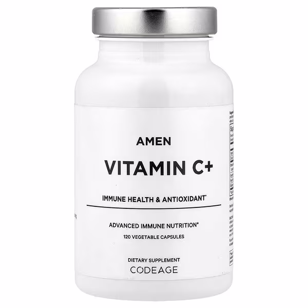Codeage, Amen, Vitamin C+, Immune Health, Antioxidant, 120 Vegetable Capsules