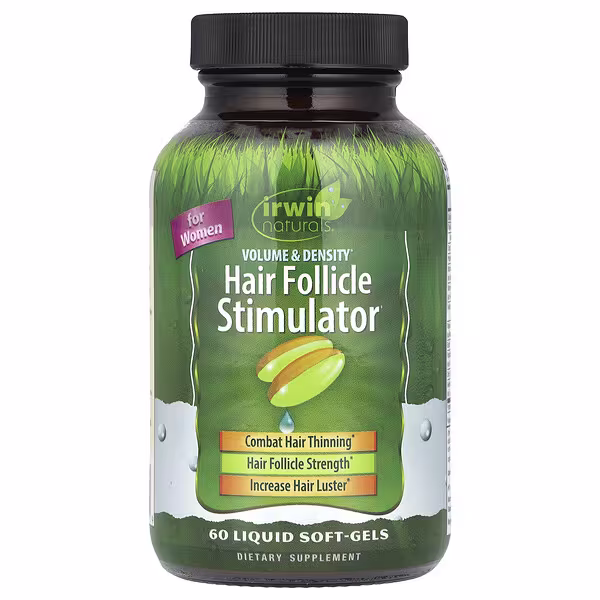 Irwin Naturals, Hair Follicle Stimulator, For Women, 60 Liquid Soft-gels