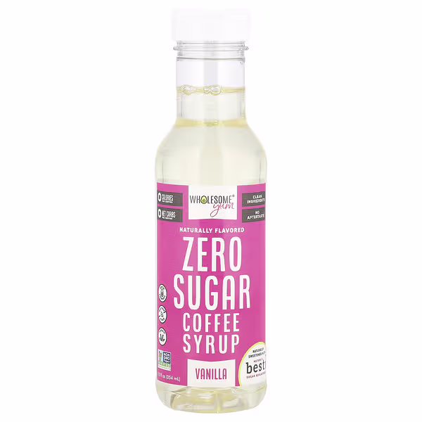 Wholesome Yum, Zero Sugar Coffee Syrup, Vanilla, 12 fl oz (354 ml)