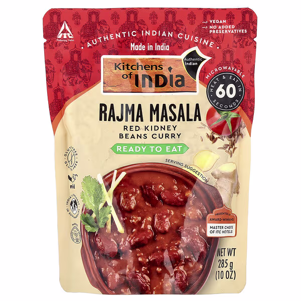 Kitchens of India, Rajma Masala, Red Kidney Beans Curry, Mild, 10 oz (285 g)