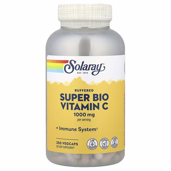 Solaray, Buffered Super Bio Vitamin C, 250 VegCaps