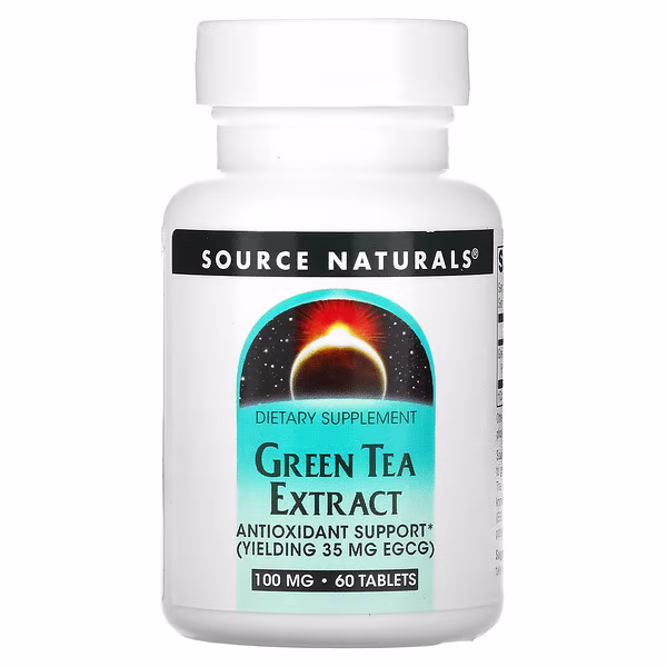 Source Naturals, Green Tea Extract, 100 mg, 60 Tablets