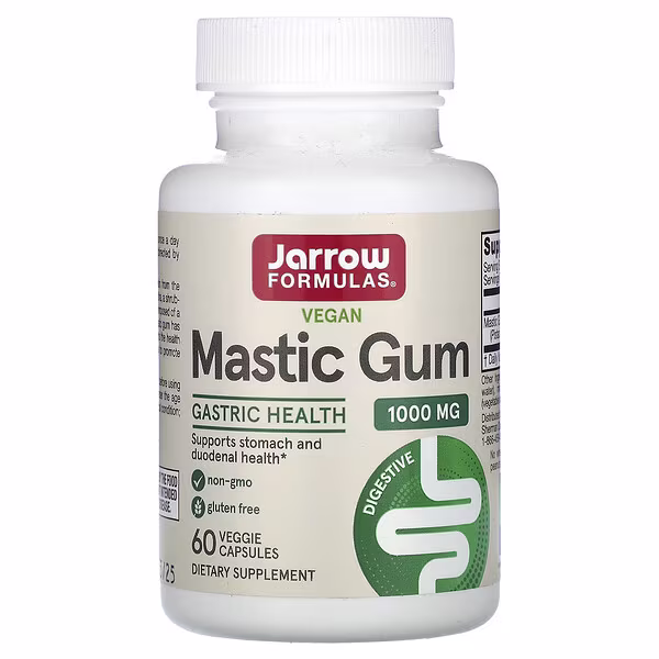 Jarrow Formulas, Vegan Mastic Gum, 60 Veggie Capsules (500 mg per Capsule)