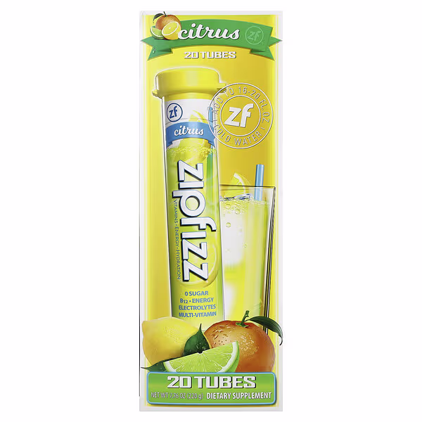 Zipfizz, Drink Mix, Citrus, 20 Tubes, 0.39 oz (11 g) Each