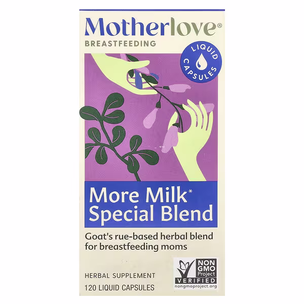 Motherlove, Breastfeeding, More Milk Special Blend, 120 Liquid Capsules