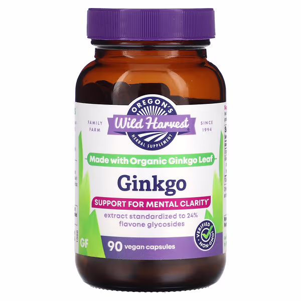 Oregon's Wild Harvest, Ginkgo, 90 Vegan Capsules