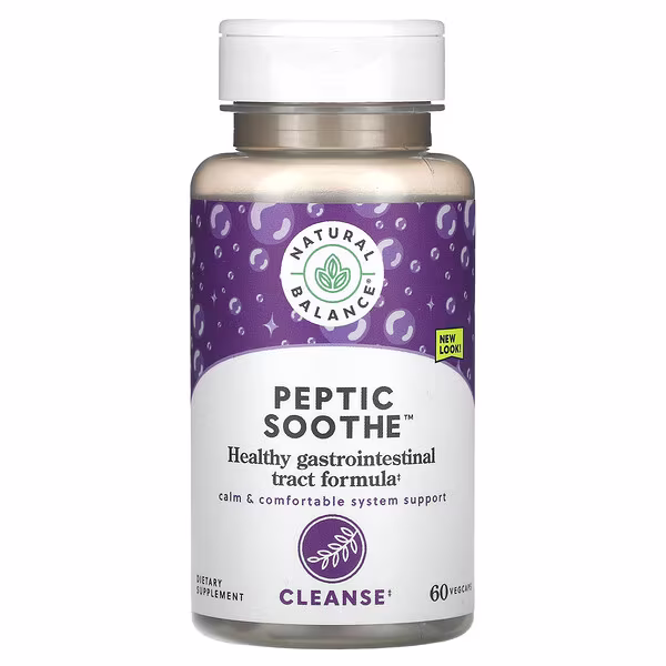 Natural Balance, Peptic Soothe, 60 Vegcaps