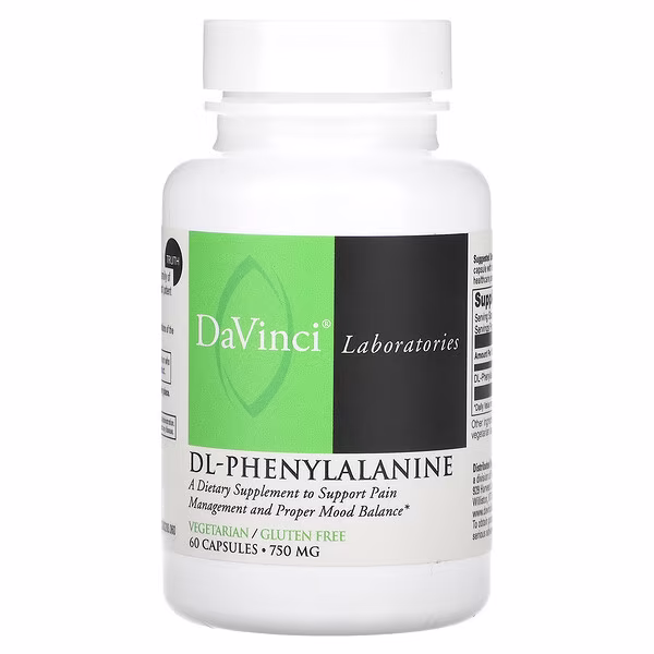 DaVinci Laboratories, DL-Phenylalanine, 750 mg, 60 Capsules