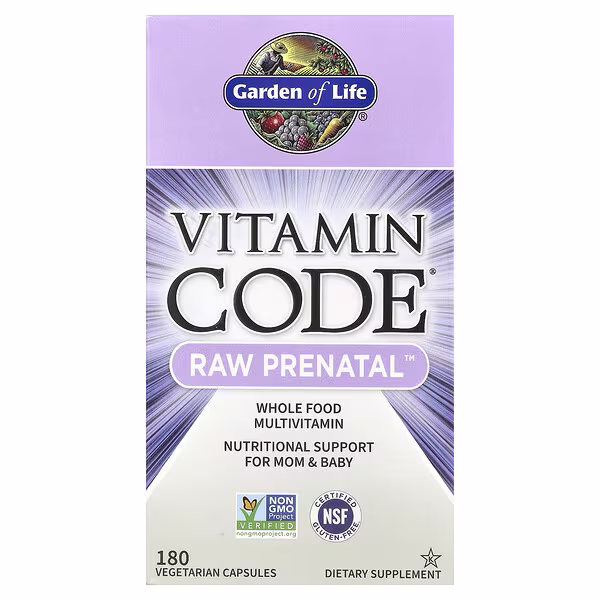 Garden of Life, Vitamin Code®, RAW Prenatal™, 180 Vegetarian Capsules