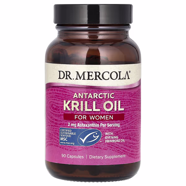 Dr. Mercola, Antarctic Krill Oil for Women, 90 Capsules