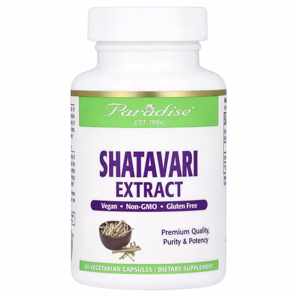 Paradise Herbs, Shatavari Extract, 60 Vegetarian Capsules (250 mg per Capsule)