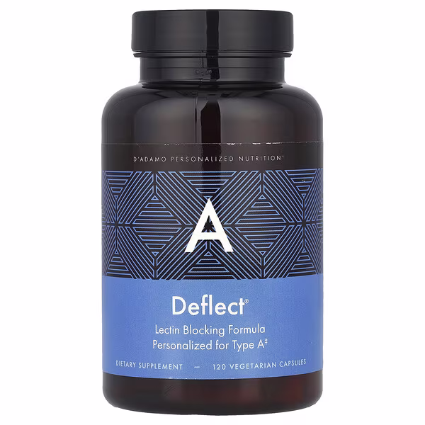 D'adamo, Deflect® A, Lectin Blocking Formula, 120 Vegetarian Capsules