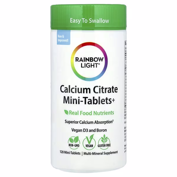 Rainbow Light, Calcium Citrate Mini-Tablets+, 120 Mini-Tablets