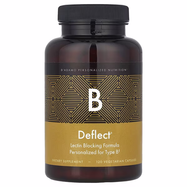 D'adamo, Deflect® B, Lectin Blocking Formula, 120 Vegetarian Capsules