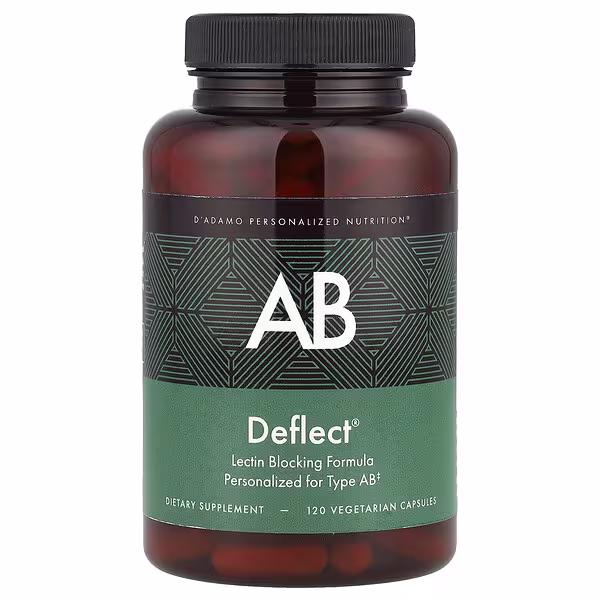 D'adamo, Deflect® AB, Lectin Blocking Formula, 120 Vegetarian Capsules