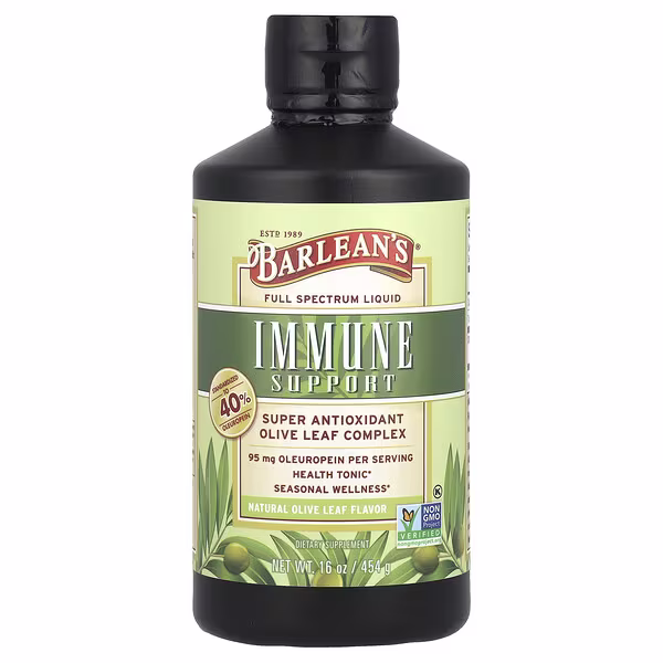 Barlean's, Olive Leaf Complex, Natural Olive Leaf, 95 mg, 16 oz (454 g)