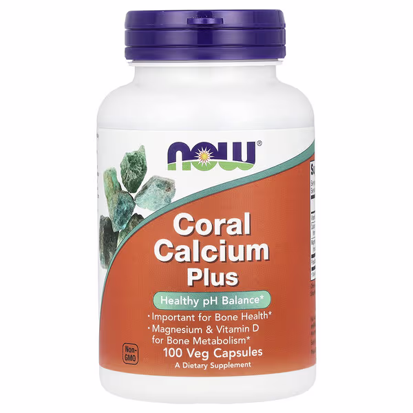 NOW Foods, Coral Calcium Plus, 100 Veg Capsules
