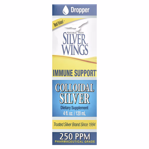 Natural Path Silver Wings, Colloidal Silver, 250 ppm, 4 fl oz (120 ml)