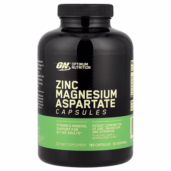 Optimum Nutrition, Zinc Magnesium Aspartate, 180 Capsules