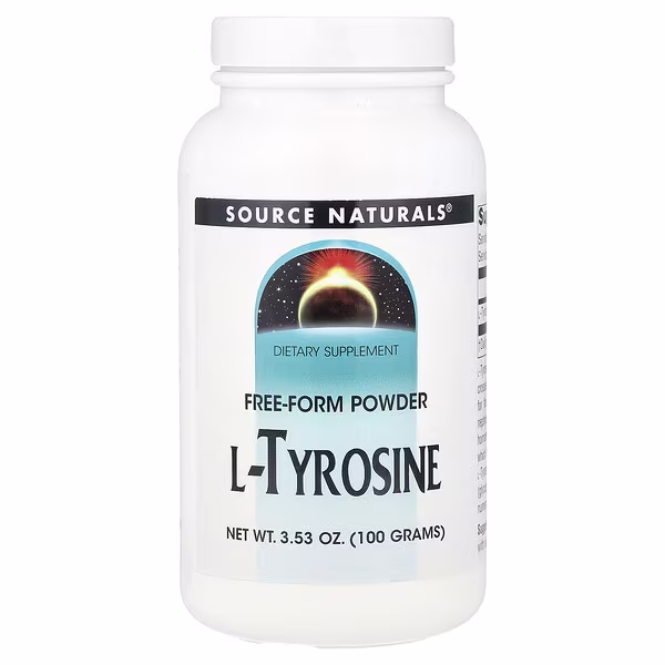 Source Naturals, L-Tyrosine, Free-Form Powder, 3.53 oz (100 g)