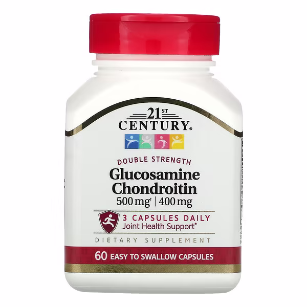 21st Century, Glucosamine Chondroitin, 60 Easy to Swallow Capsules