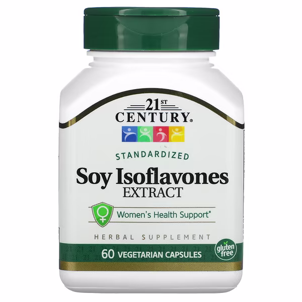 21st Century, Soy Isoflavones Extract, Standardized, 60 Vegetarian Capsules (50 mg per Capsules)