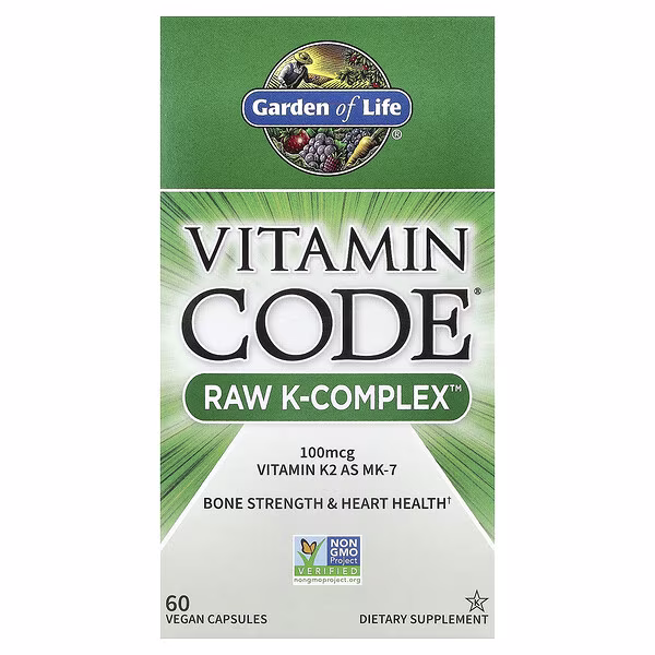 Garden of Life, Vitamin Code®, RAW K-Complex™, 60 Vegan Capsules