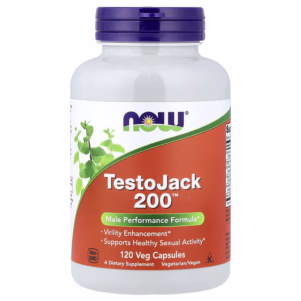 NOW Foods, TestoJack 200™, 120 Veg Capsules